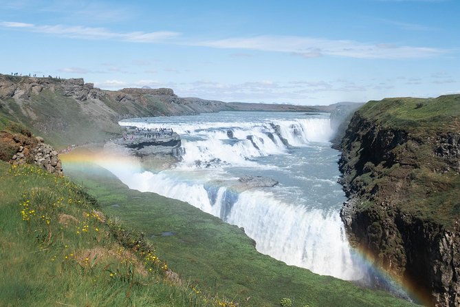 Golden Circle and Kerid Crater Afternoon Tour from Reykjavik - Stop 2: Gullfoss waterfall’s two-step fall (11 meters then 21)