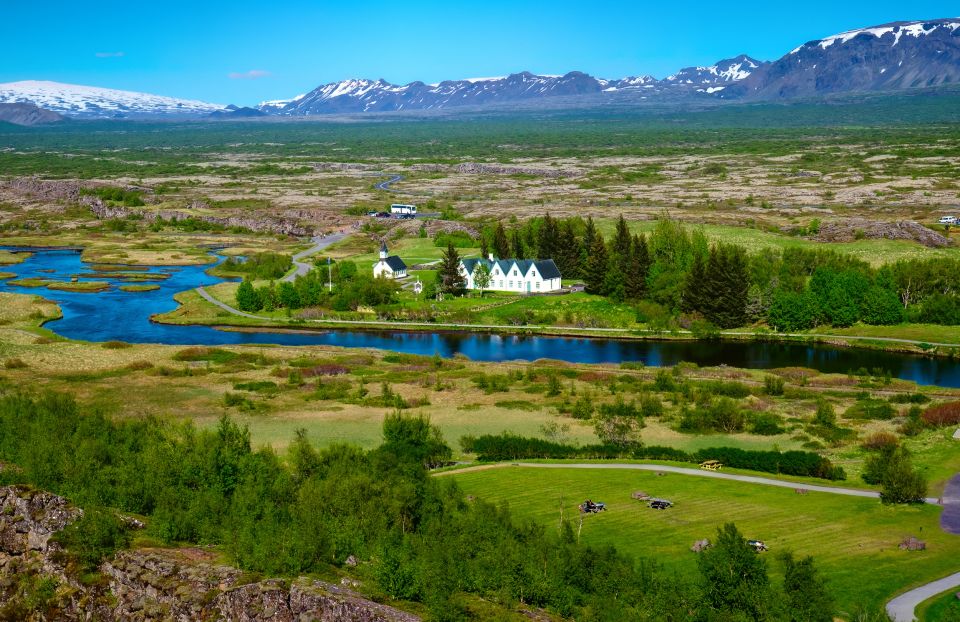Reykjavik: Golden Circle Day Trip with Blue Lagoon Transfer - Kerid Volcanic Crater: Aquamarine water and red rock