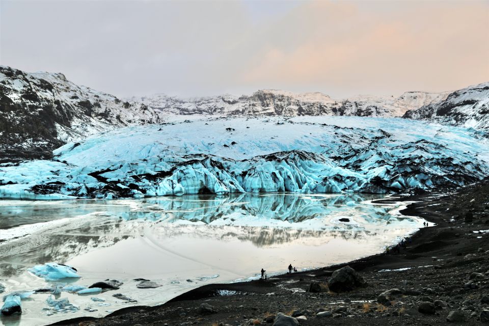 Reykjavik: South Coast Waterfalls & Glacier Small-Group Tour - Sólheimajökull glacier views: the ice moment without the full expedition